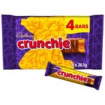 Cadbury Crunchie Chocolate Bar 4 Pack 
